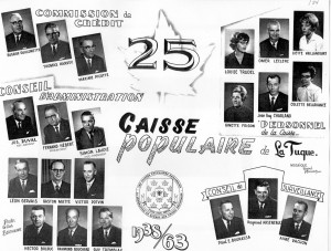 Souvenir des 25 ans de la Caisse populaire de La Tuque